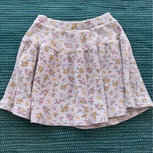 Zara Multicolor Floral Skater Skirt